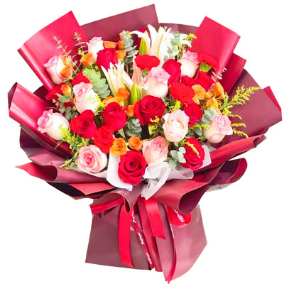 盐城22朵玫瑰百合，追求真爱幸福